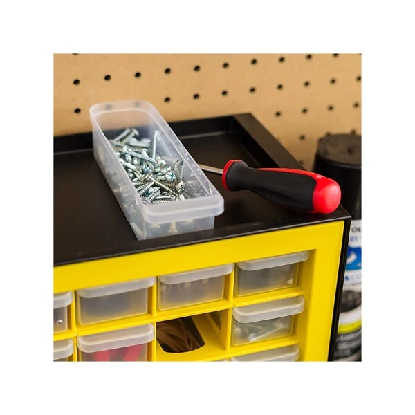 Iris 16-Drawer Desktop Storage Cabinet, Black/Yellow (500173) 7 Iris 16-Drawer Desktop Storage Cabinet, Black/Yellow (500173) - Image 5