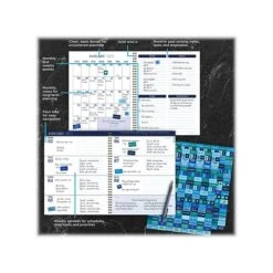 2023 TF Publishing Navy Frequency 9" X 11" Weekly & Monthly Planner, Blue/White (LWM-23-9728) -Bostich Shop E7E0C32D CE28 4AAA 8CC9368637F77E36 s7