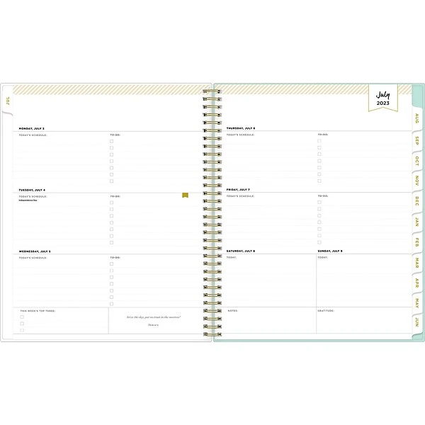 2023-2024 Blue Sky Day Designer Romance Mint 8.5" X 11" Academic Weekly & Monthly Planner, Paperboard Cover, Multicolor (142525) 3 2023-2024 Blue Sky Day Designer Romance Mint 8.5" X 11" Academic Weekly & Monthly Planner, Paperboard Cover, Multicolor (142525)