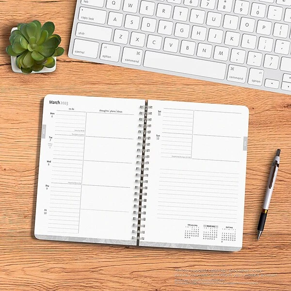 2023 Brush Dance Mindful Living 6" X 7.75" Weekly Desk Planner, Multicolor (9781975454678) 5 2023 Brush Dance Mindful Living 6" X 7.75" Weekly Desk Planner, Multicolor (9781975454678) - Image 3