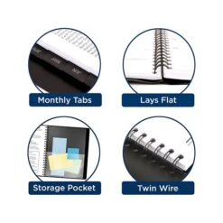 2023-2024 AT-A-GLANCE 8.25" X 11" Academic Weekly/Monthly Appointment Book, Faux Leather Cover, Graphite (70-957X-45-24) -Bostich Shop F3C38FF6 E6B1 4E4A A562BB509CDF2AD5 s7