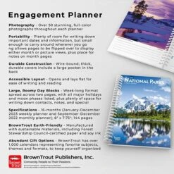 2023 BrownTrout National Parks 6" X 7.75" Weekly Engagement Planner Calendar, Multicolor (9781975456306) -Bostich Shop F5F1EC0E A4E1 4DE0 A2A9B0E97C3A104E s7