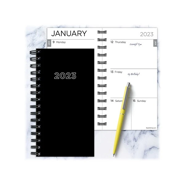 2023 TF Publishing 3.5" X 6.5" Weekly & Monthly Planner, Black (SWM-23-7502) 8 2023 TF Publishing 3.5" X 6.5" Weekly & Monthly Planner, Black (SWM-23-7502) - Image 6