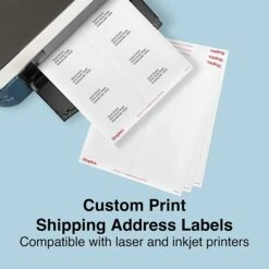 White Inkjet/Laser Shipping Labels, 2 X 4", 1,000/Box -Bostich Shop FD993384 BCCA 4C3D BF0563D343745BAC s7