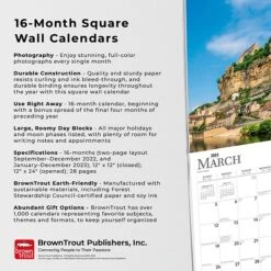 2023 BrownTrout France/La France 12" X 12" Monthly Wall Calendar, (9781975455910) -Bostich Shop FE45A6CF 6BF6 4B6D 941D4768C087B2FE s7