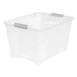 Iris Stack & Pull 54 Qt. Latch Lid Storage Bin, Clear (100243) 7 Iris Stack & Pull 54 Qt. Latch Lid Storage Bin, Clear (100243) -Bostich Shop m002360015 s7