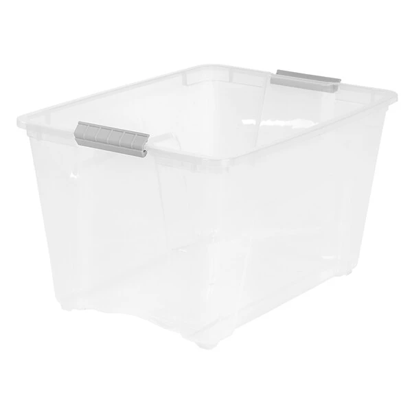 Iris Stack & Pull 54 Qt. Latch Lid Storage Bin, Clear (100243) 5 Iris Stack & Pull 54 Qt. Latch Lid Storage Bin, Clear (100243) - Image 3