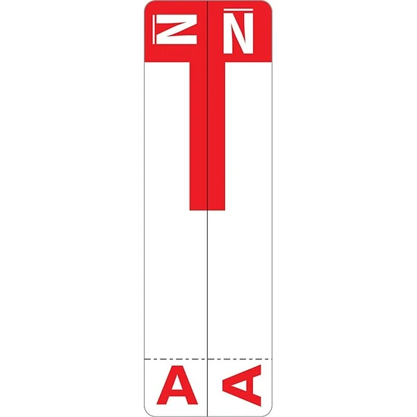 Medical Arts Press® A And N Name Labels, Red, Smead® Alpha-Z® Compatible 3 Medical Arts Press® A And N Name Labels, Red, Smead® Alpha-Z® Compatible