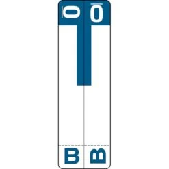 Medical Arts Press® B And O Name Labels, Dark Blue, Smead® Alpha-Z® Compatible