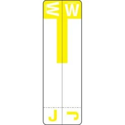 Medical Arts Press® J And W Name Labels, Yellow, Smead® Alpha-Z® Compatible