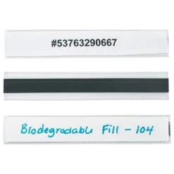 Hol-Dex® Magnetic Plastic Label Holders, 1" X 6", Clear, 12/Case (LH114)