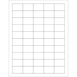 Tape Logic Laser Labels, Rectangle, 1" X 1 1/2", White, 5000/Case (LL107)
