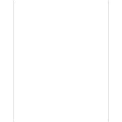 Tape Logic® Rectangle Laser Labels, Master Case, 8 1/2" X 11", White, 1000/Case (LL136MC)