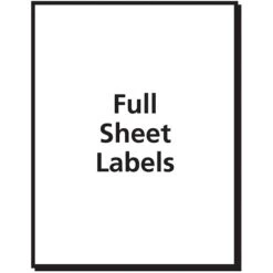 Avery TrueBlock Inkjet Shipping Labels, 8-1/2" X 11", White, 1 Labels/Sheet, 25 Sheets/Pack (8165) -Bostich Shop m004817168 s7