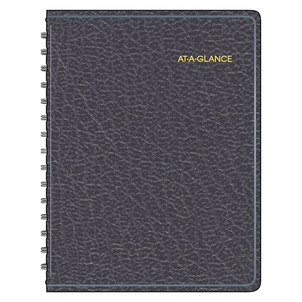 AT-A-GLANCE® Four-Person Group 8 1/2"x10 7/8" Daily Appointment Book, Black (803100518) 3 AT-A-GLANCE® Four-Person Group 8 1/2"x10 7/8" Daily Appointment Book, Black (803100518)