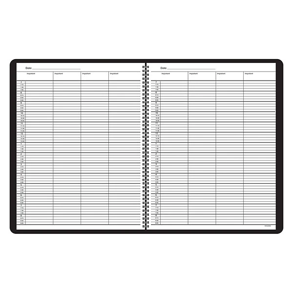 AT-A-GLANCE® Four-Person Group 8 1/2"x10 7/8" Daily Appointment Book, Black (803100518) 4 AT-A-GLANCE® Four-Person Group 8 1/2"x10 7/8" Daily Appointment Book, Black (803100518) - Image 2