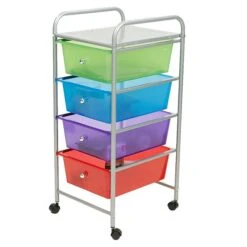 Mind Reader 4 Drawer Storage Trolley, Multi-Colors (4DPTROLL-ASST) -Bostich Shop m007139918 s7