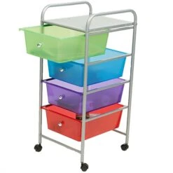 Mind Reader 4 Drawer Storage Trolley, Multi-Colors (4DPTROLL-ASST) -Bostich Shop m007140033 s7
