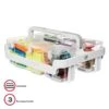 Deflecto 16.54 Qt. Lift Off Lid Storage Tote, White (29003) 1 Deflecto 16.54 Qt. Lift Off Lid Storage Tote, White (29003) -Bostich Shop m007156304 s7