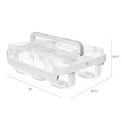 Deflecto 16.54 Qt. Lift Off Lid Storage Tote, White (29003) 13 Deflecto 16.54 Qt. Lift Off Lid Storage Tote, White (29003) -Bostich Shop m007156307 s7