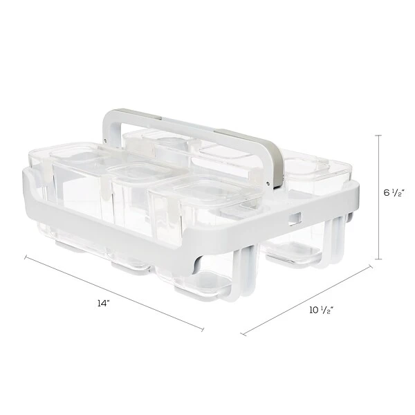 Deflecto 16.54 Qt. Lift Off Lid Storage Tote, White (29003) 6 Deflecto 16.54 Qt. Lift Off Lid Storage Tote, White (29003) - Image 4