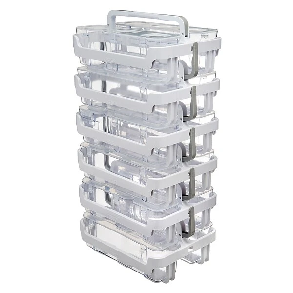 Deflecto 16.54 Qt. Lift Off Lid Storage Tote, White (29003) 10 Deflecto 16.54 Qt. Lift Off Lid Storage Tote, White (29003) - Image 8