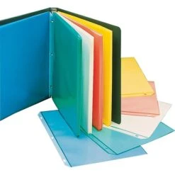 C-Line Colored Sheet Protectors, Heavyweight, Assorted, 8-1/2" X 11", 50/Box (62010)
