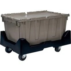 Quantum Storage Systems 18.25 Gallon Plastic Totes With Attached Lids (Qdc2515-14)