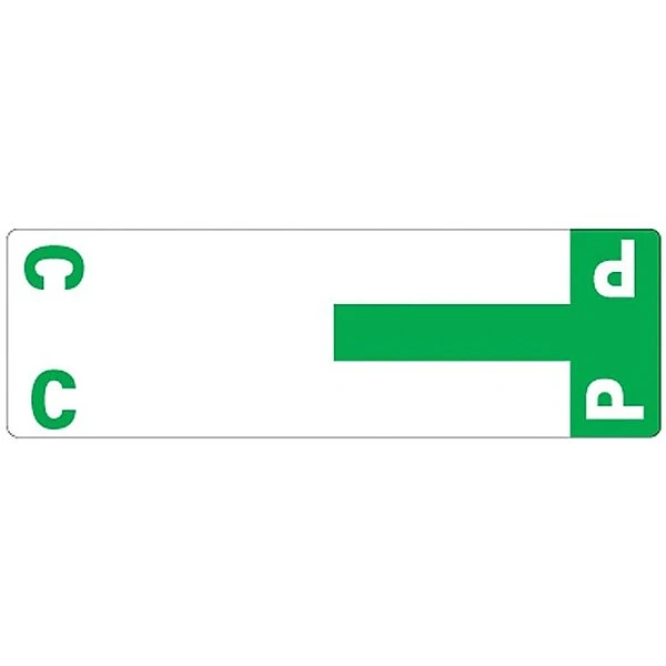 Smead AlphaZ NCC Color-Coded Name Labels, C&P, Label Sheet, Dark Green, 100/Pk (67154) 4 Smead AlphaZ NCC Color-Coded Name Labels, C&P, Label Sheet, Dark Green, 100/Pk (67154) - Image 2