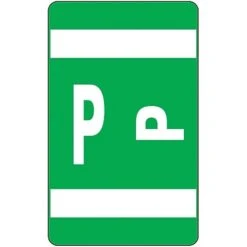 Smead® Alpha-Z Color-Coded Second Letter "P" Labels, 10 Labels Per Sheet, Dark Green, 1"H X 1 5/8"W, 100 Labels/Pk 5 Smead® Alpha-Z Color-Coded Second Letter "P" Labels, 10 Labels Per Sheet, Dark Green, 1"H X 1 5/8"W, 100 Labels/Pk -Bostich Shop s0280203 s7