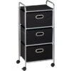 Honey Can Do 3 Drawer Fabric Storage Cart, Black (CRT-02184) 1 Honey Can Do 3 Drawer Fabric Storage Cart, Black (CRT-02184) -Bostich Shop s0567085 s7