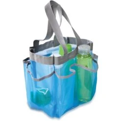 Honey-Can-Do 6 Pocket Shower Tote, Blue (SFT-01103)