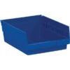 Quill Brand 11 5/8" X 11 1/8" X 4" Plastic Shelf Bin, Blue, 8/Case (BINPS105B) 1 Quill Brand 11 5/8" X 11 1/8" X 4" Plastic Shelf Bin, Blue, 8/Case (BINPS105B) -Bostich Shop s0708489 s7