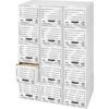 Quill Brand® Storage Drawer With Metal Frame, White, 6/Carton (07611)