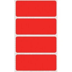 See-Thru Full Color Label Protectors, Red