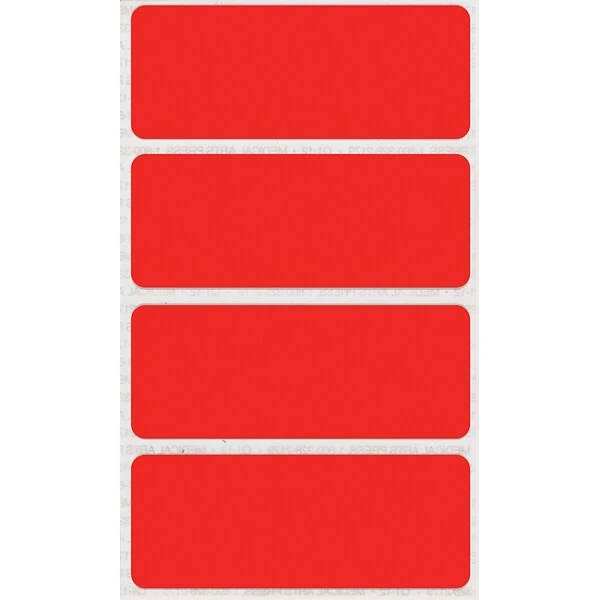 See-Thru Full Color Label Protectors, Red 3 See-Thru Full Color Label Protectors, Red