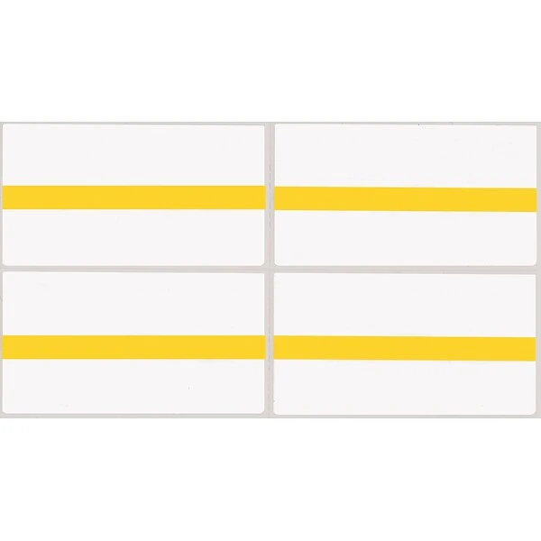 See-Thru Colored Edge Label Protectors, Yellow 3 See-Thru Colored Edge Label Protectors, Yellow