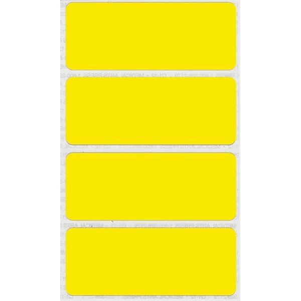 See-Thru Full Color Label Protectors, Yellow 3 See-Thru Full Color Label Protectors, Yellow