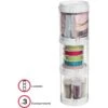 Deflect-o Stacking Canisters, Clear/White (20101CR) -Bostich Shop s1044179 s7