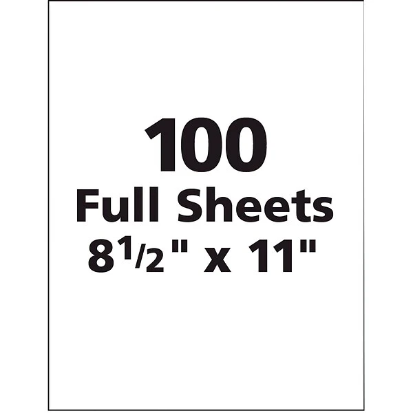 Avery TrueBlock Laser Shipping Labels, 8-1/2" X 11", White, 1 Label/Sheet, 100 Sheets/Box (5165) 4 Avery TrueBlock Laser Shipping Labels, 8-1/2" X 11", White, 1 Label/Sheet, 100 Sheets/Box (5165) - Image 3