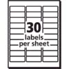 Avery Inkjet Address Labels, 1" X 2-5/8", White, 30 Labels/Sheet, 20 Sheets/Pack, 600 Labels/Pack (8250) -Bostich Shop s1064357 s7