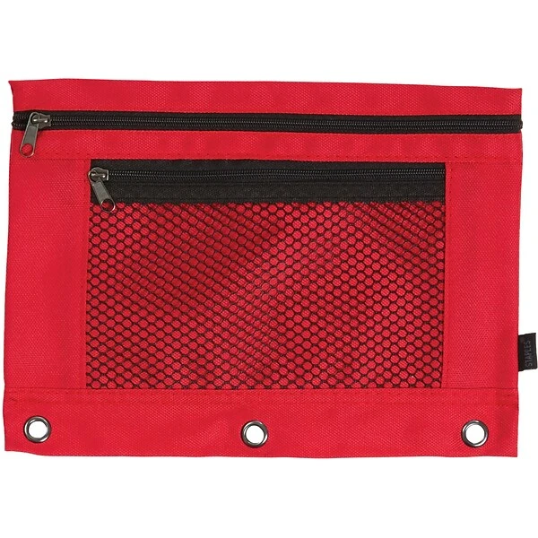 Staples Pencil Pouch, Assorted Colors 3 Staples Pencil Pouch, Assorted Colors