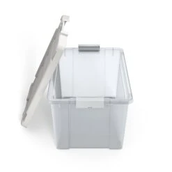 Iris 20 Qt. Latch Lid Storage Bin, Clear (270018/250296) -Bostich Shop s1179870 s7