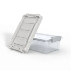 TRU RED™ 12 Qt. Latch Lid Storage Bin, Clear (TR58304)