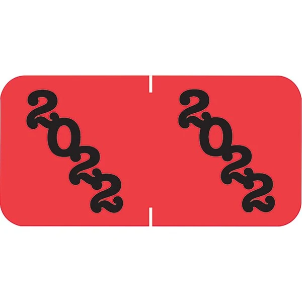 Medical Arts Press Jeter Large Compatible 4-Digit Year Labels; 2022, Red, 500/Roll (3377222) 3 Medical Arts Press Jeter Large Compatible 4-Digit Year Labels; 2022, Red, 500/Roll (3377222)