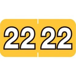 Medical Arts Press Barkley & Sycom Large Compatible Gold Year Roll Labels; 2022, 500/Roll (3266822)