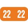 Medical Arts Press TAB 2022 Small Compatible Orange End-Tab Year Labels; 1/2 X 1", 250/Pack (3266622) -Bostich Shop s1180454 s7