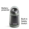 Slimline Battery Operated Pencil Sharpener, Electric, Silver/Black (17813) -Bostich Shop s1215512 s7