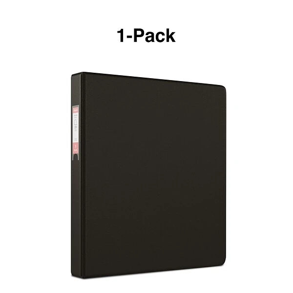 Standard 1" 3 Ring Non View Binder With D-Rings, Black (26410-CC) 7 Standard 1" 3 Ring Non View Binder With D-Rings, Black (26410-CC) - Image 5