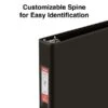 Standard 1" 3 Ring Non View Binder With D-Rings, Black (26410-CC) -Bostich Shop s1216539 s7